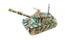 Woodcraft Dřevěné 3D puzzle Velký tank 