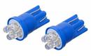 Žárovka 4LED 12V  T10  modrá  2ks