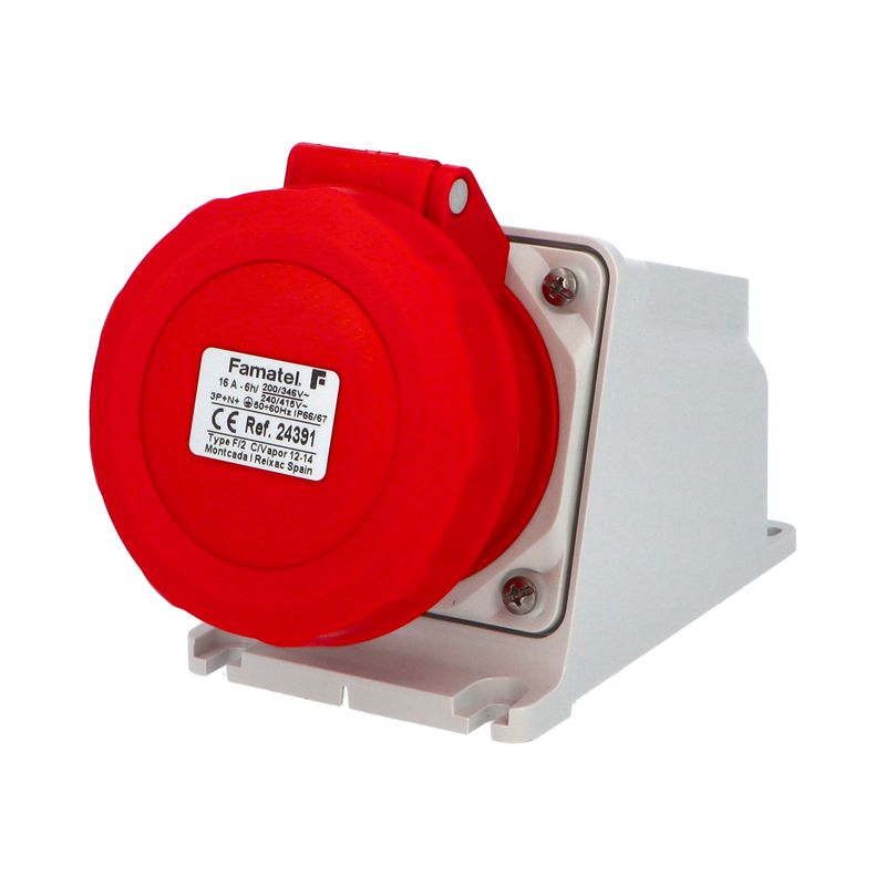 Zásuvka nástěnná Famatel 24391 IP67/400V/16A/5P 6h - SpeedPRO Zásuvka nástěnná Famatel 24391 IP67/400V/16A/5P 6h - SpeedPRO