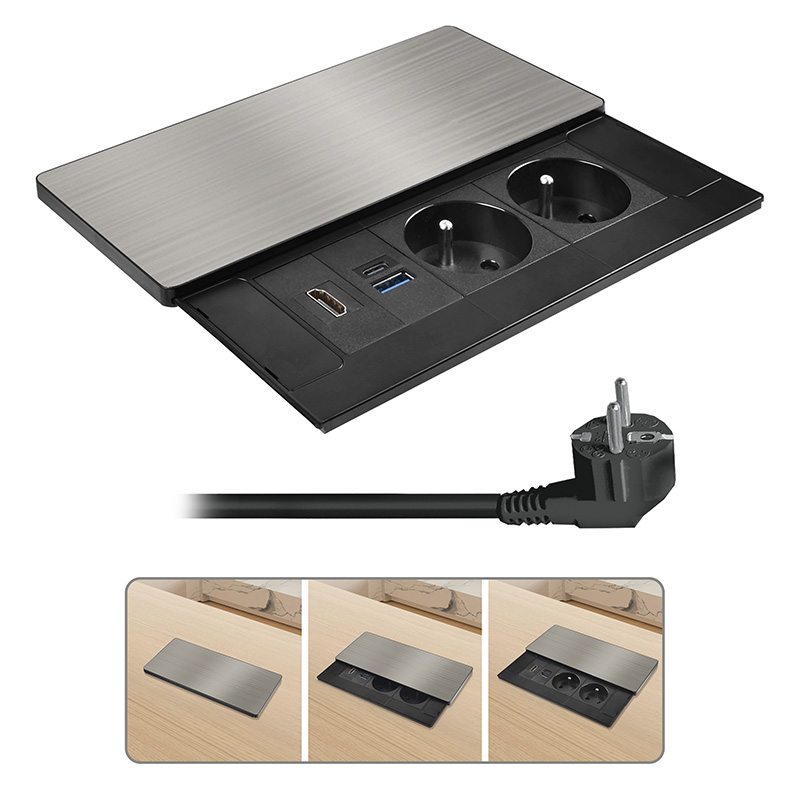 Zásuvka vestavná SOLIGHT PP128-PD20-HDMI Zásuvka vestavná SOLIGHT PP128-PD20-HDMI