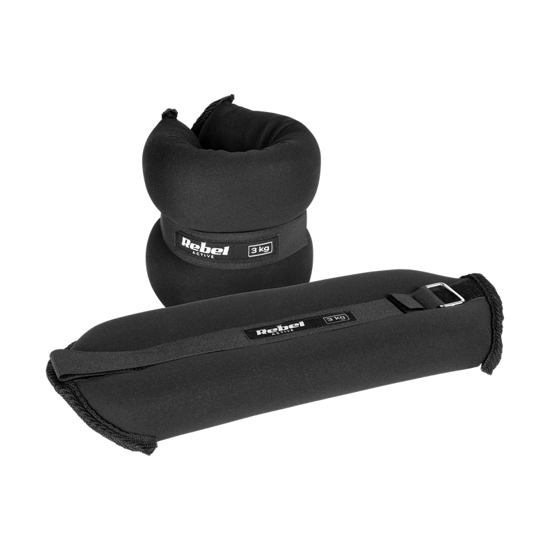 Závaží na kotníky a zápěstí 2x3kg, REBEL ACTIVE RBA-3500-3 Závaží na kotníky a zápěstí 2x3kg, REBEL ACTIVE RBA-3500-3